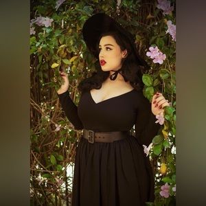 *SOLD* NWT Marilyn Swing Dress Size S in Black